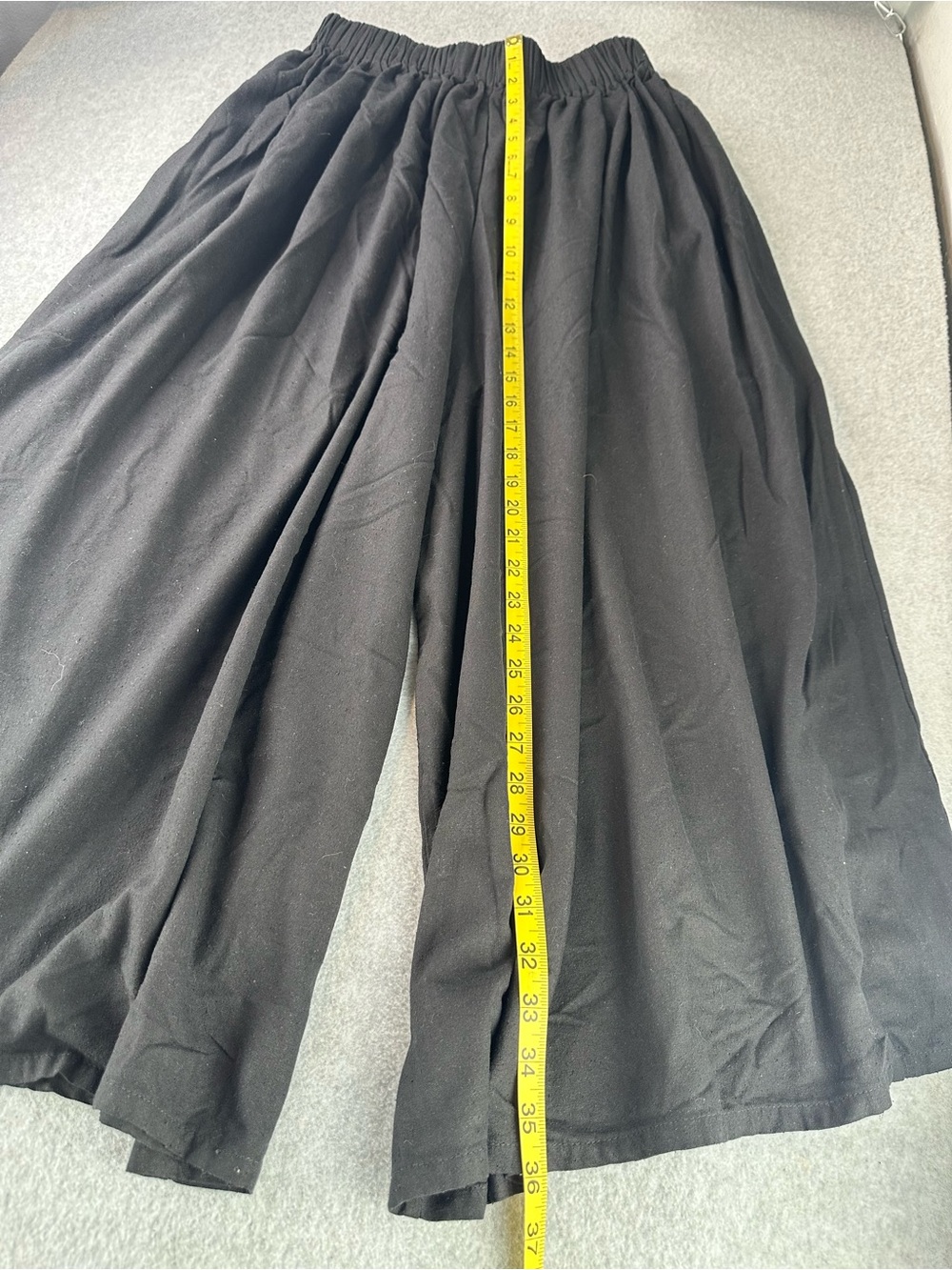 Miranda Bennett 100% Raw Silk Black Wide Leg Palazzo Pants Pockets Size Small - Picture 13 of 16